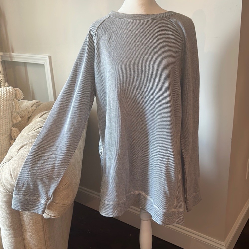 Lou and Grey Striped Gray Top